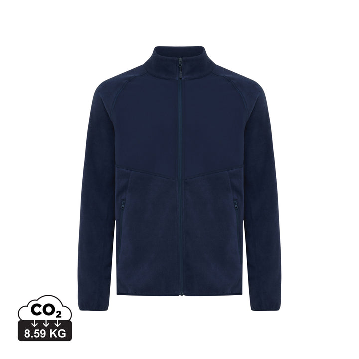 IQONIQ Talung genanvendt polyester microfleece med gennemgåe