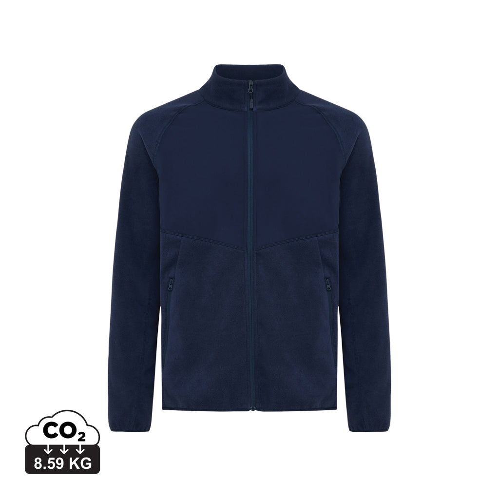 IQONIQ Talung genanvendt polyester microfleece med gennemgåe