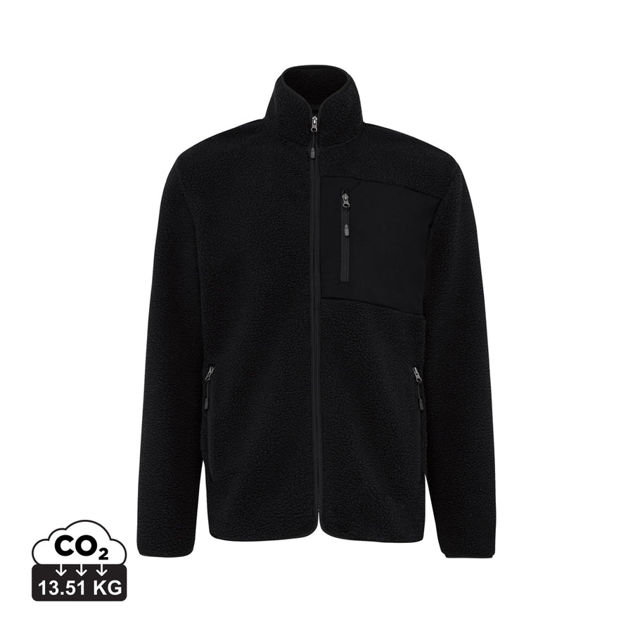 IQONIQ Diran fleece jakke af genanvendt polyester med luv