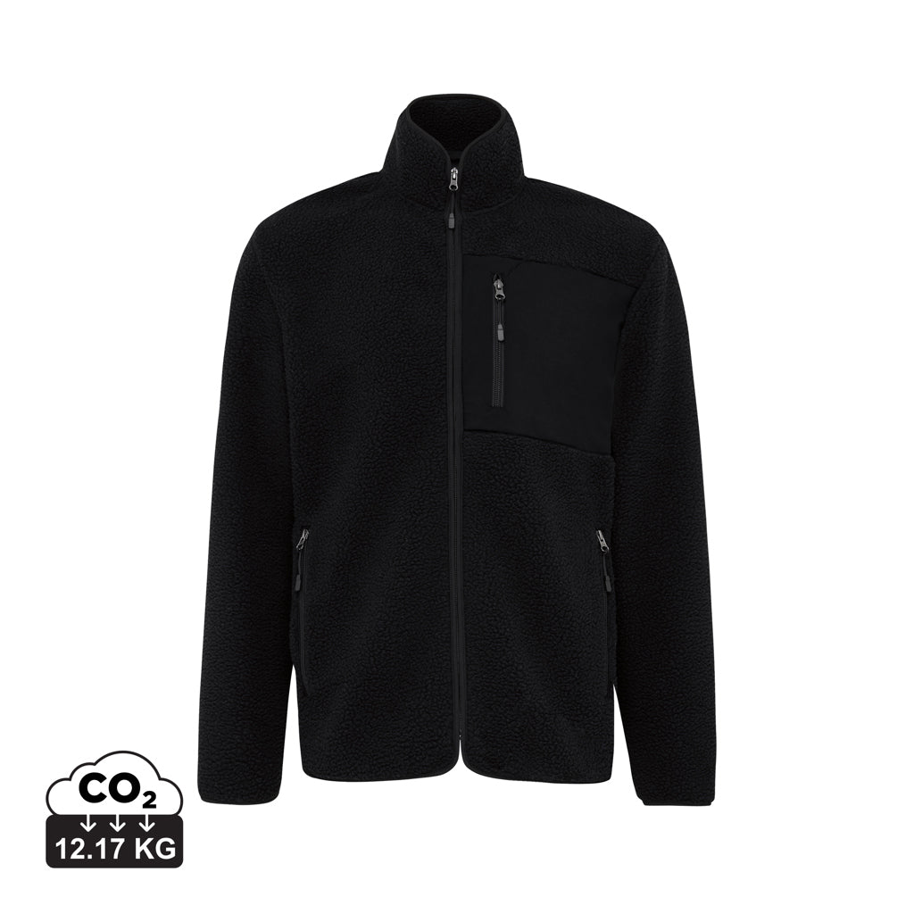 IQONIQ Diran fleece jakke af genanvendt polyester med luv