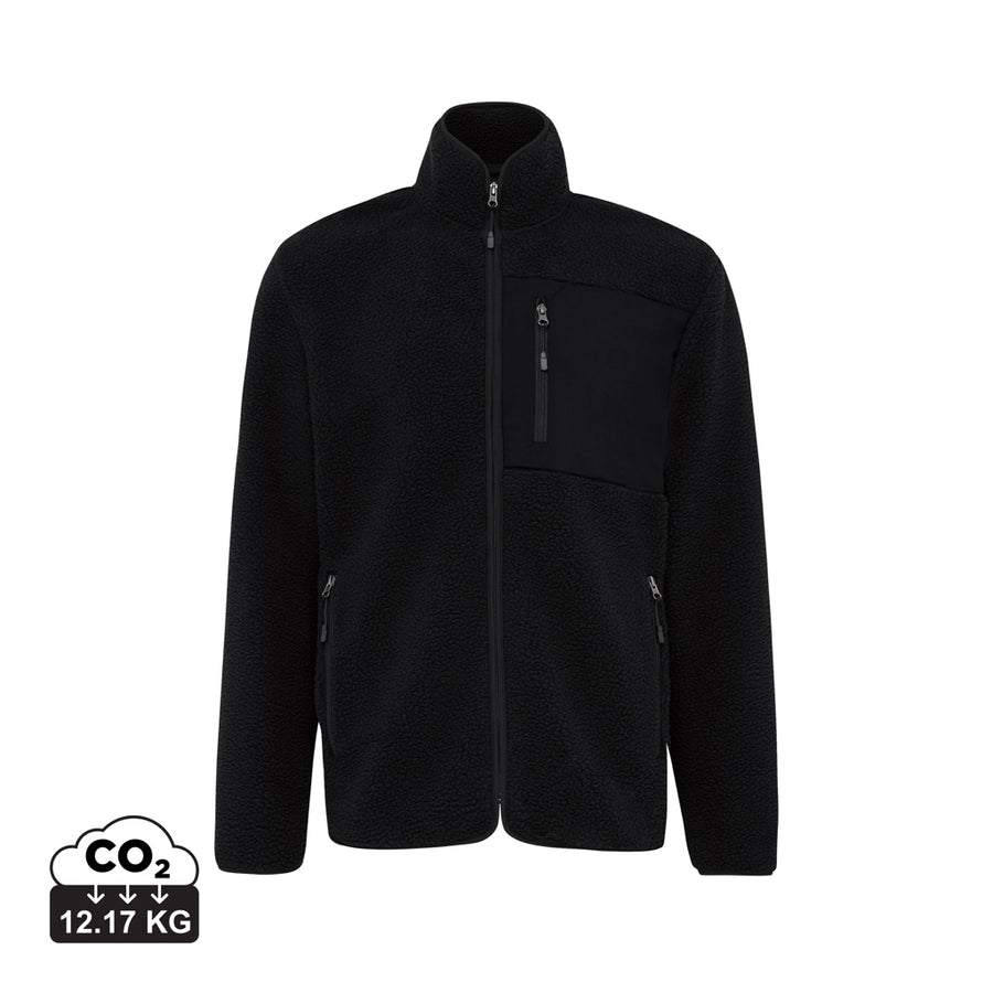IQONIQ Diran fleece jakke af genanvendt polyester med luv
