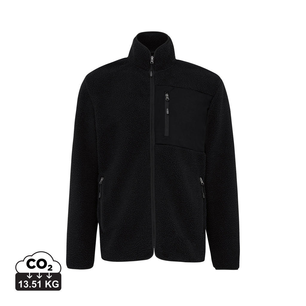 IQONIQ Diran fleece jakke af genanvendt polyester med luv