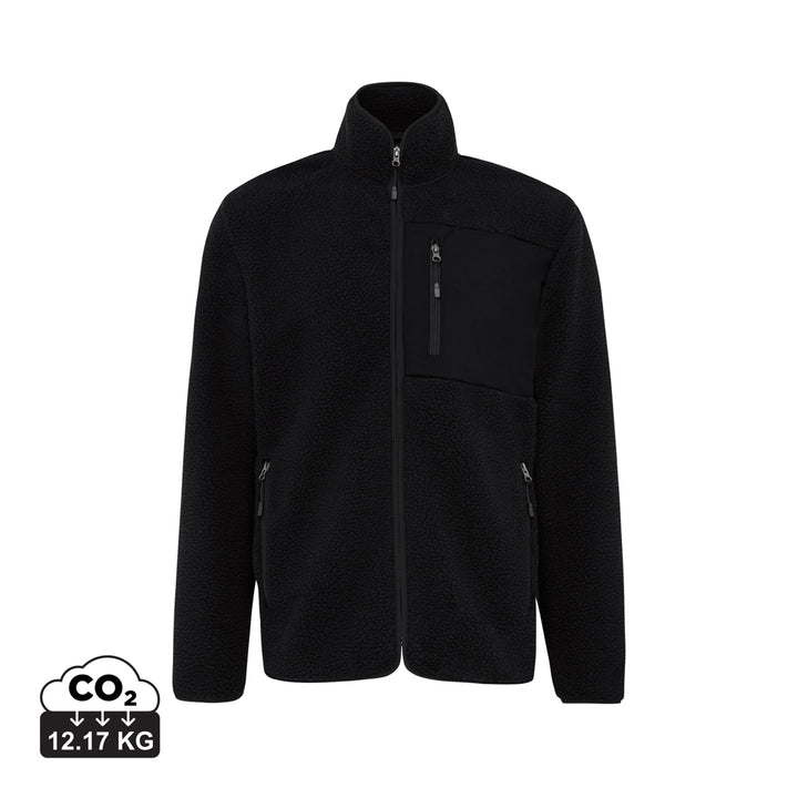 IQONIQ Diran fleece jakke af genanvendt polyester med luv