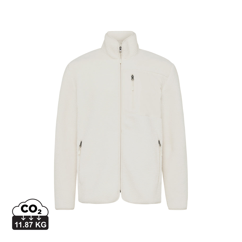 IQONIQ Diran fleece jakke af genanvendt polyester med luv