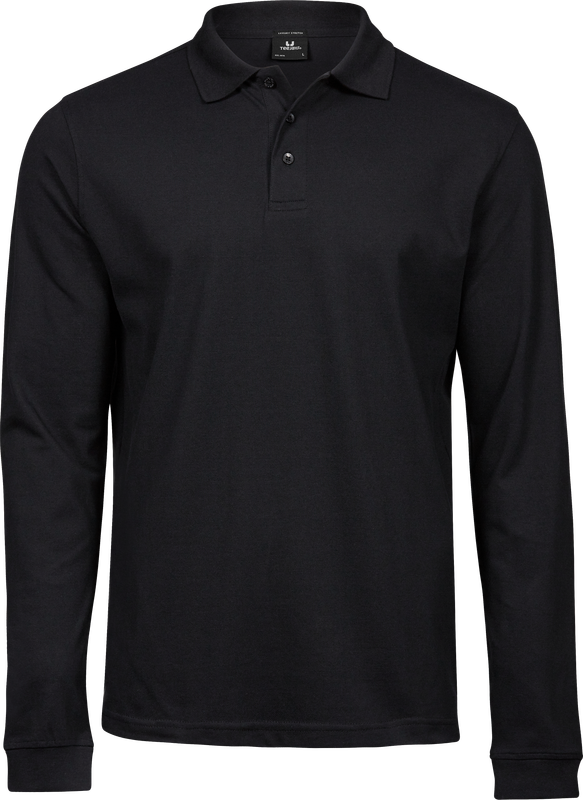 Luxury Stretch Long Sleeve Polo