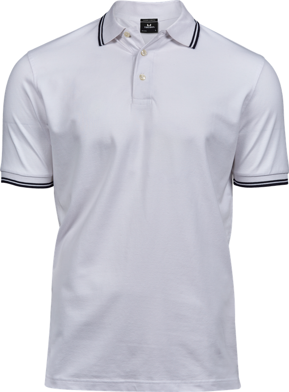 Luxury Stripe Stretch Polo
