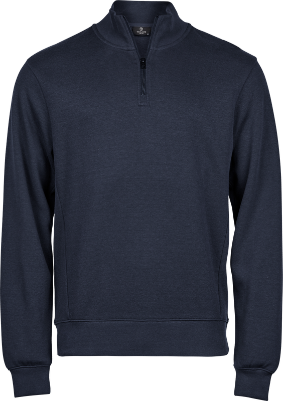 Ribbed Interlock Half Zip