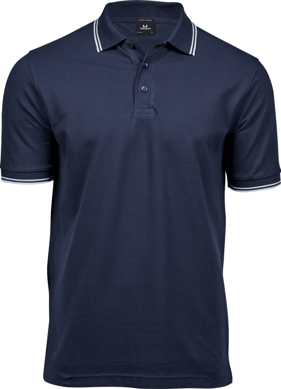 Luxury Stripe Stretch Polo
