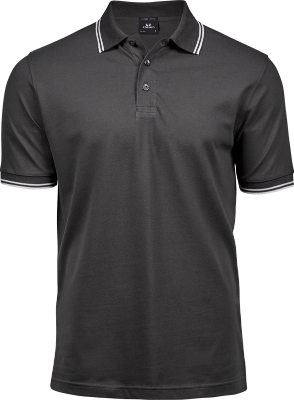 Luxury Stripe Stretch Polo