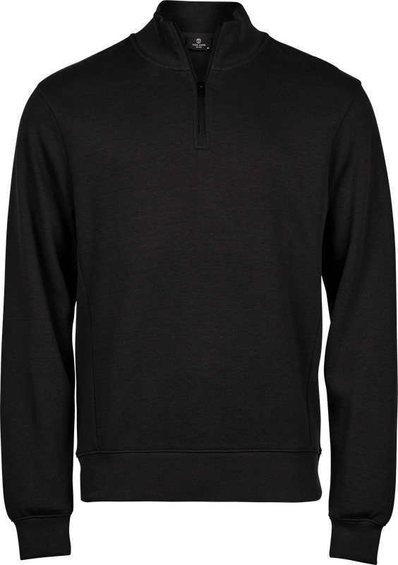 Ribbed Interlock Half Zip