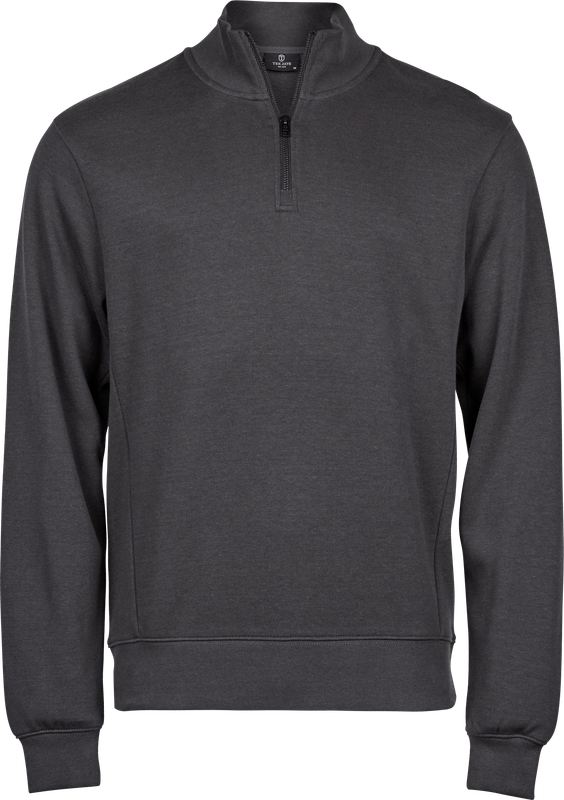 Ribbed Interlock Half Zip