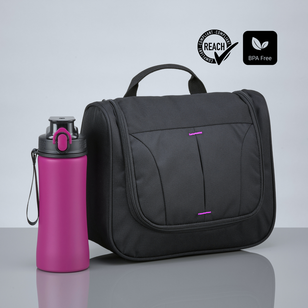 Primo Urban Set: cosmetic bag & water bottle 550 ml