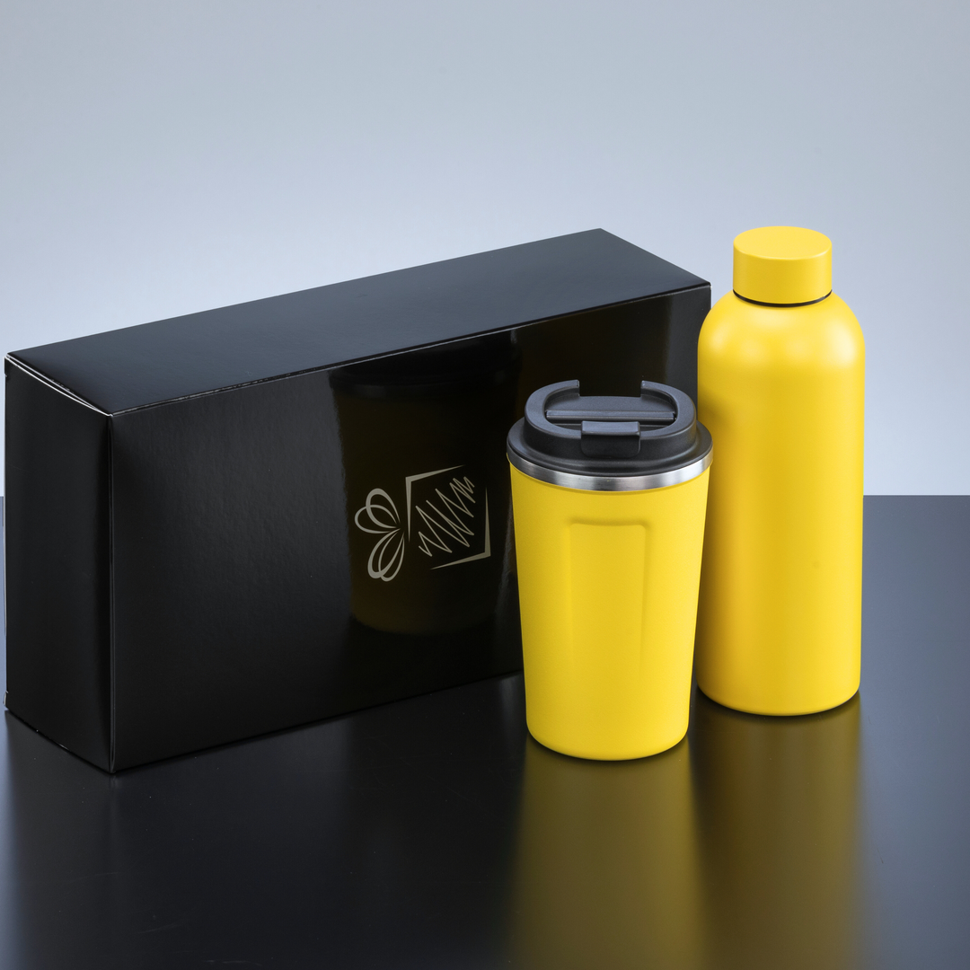 Nordic Set: thermal water bottle 500 ml & coffee mug 350 ml