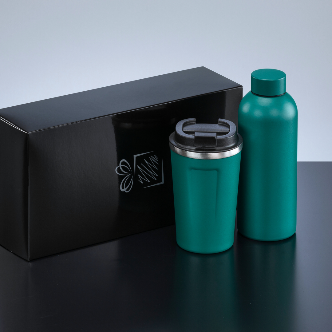Nordic Set: thermal water bottle 500 ml & coffee mug 350 ml