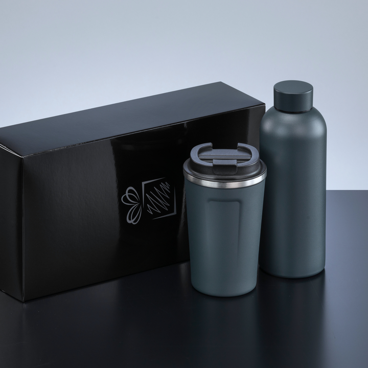 Nordic Set: thermal water bottle 500 ml & coffee mug 350 ml
