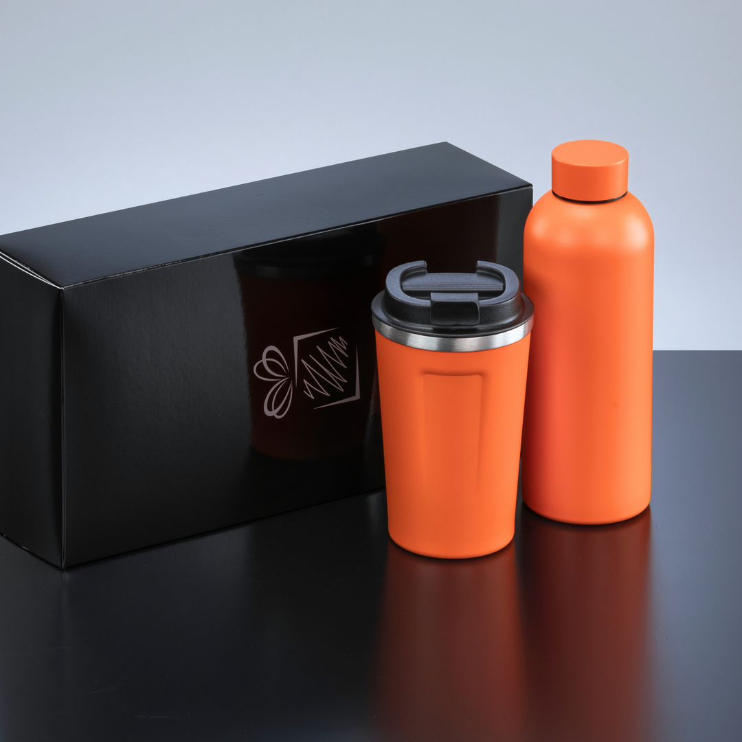 Nordic Set: thermal water bottle 500 ml & coffee mug 350 ml