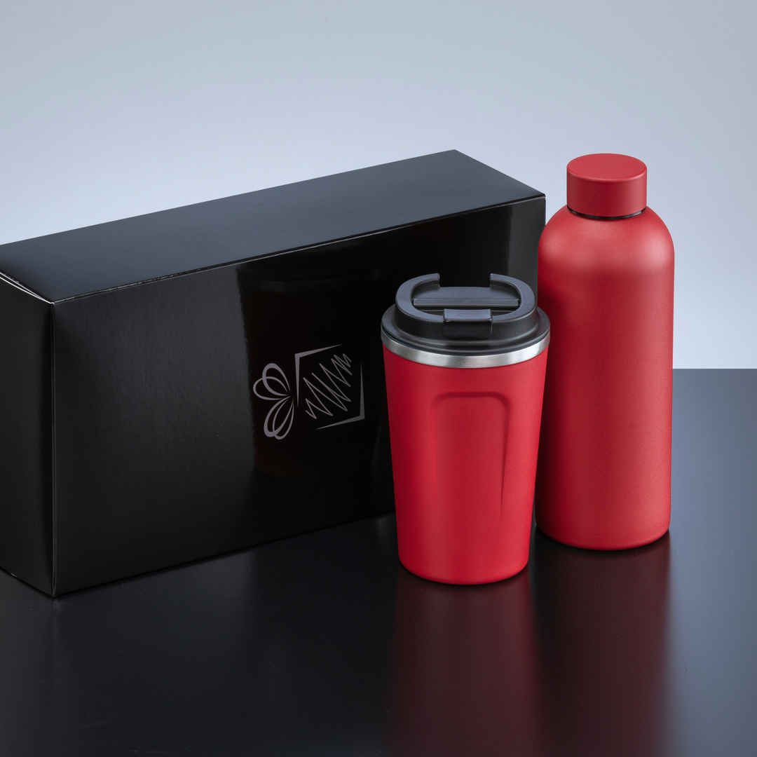 Nordic Set: thermal water bottle 500 ml & coffee mug 350 ml