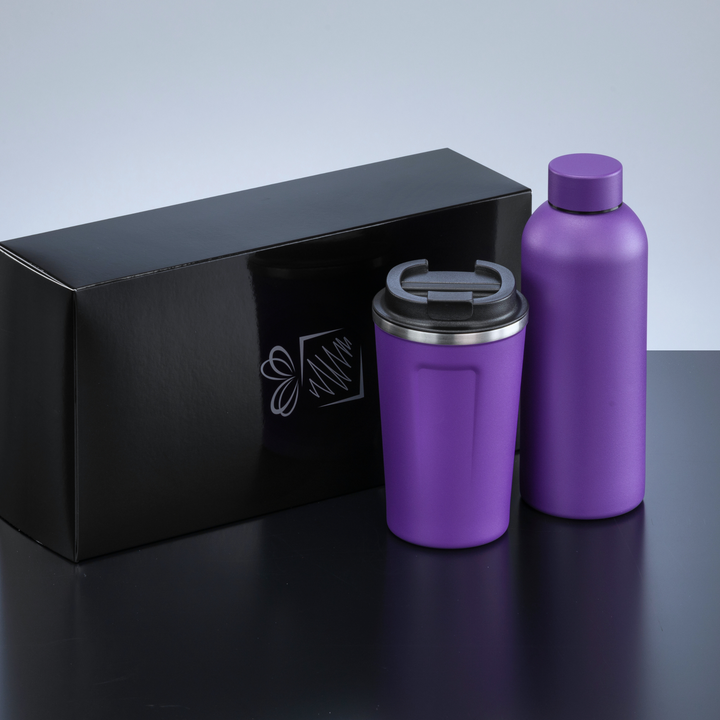 Nordic Set: thermal water bottle 500 ml & coffee mug 350 ml