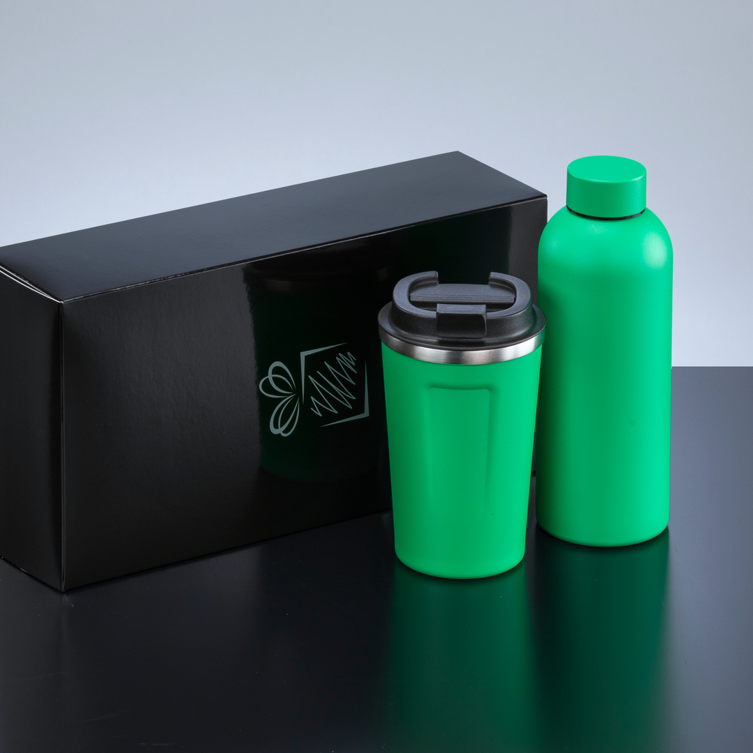 Nordic Set: thermal water bottle 500 ml & coffee mug 350 ml