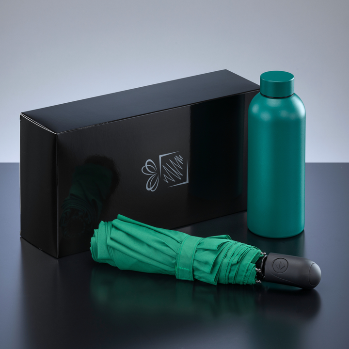 Active Set: thermal water bottle 500 ml & automatic umbrella