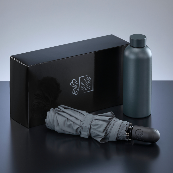 Active Set: thermal water bottle 500 ml & automatic umbrella