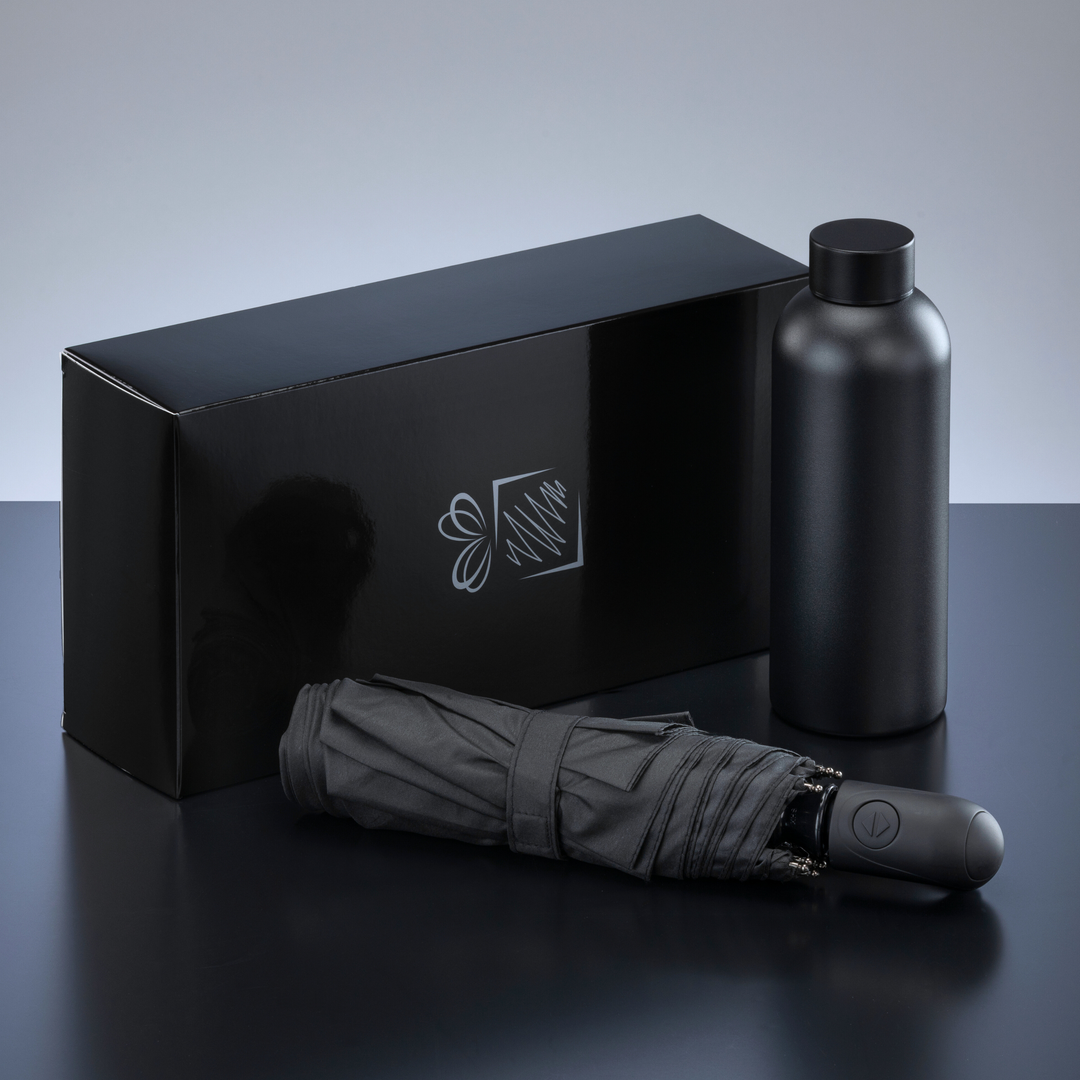 Active Set: thermal water bottle 500 ml & automatic umbrella