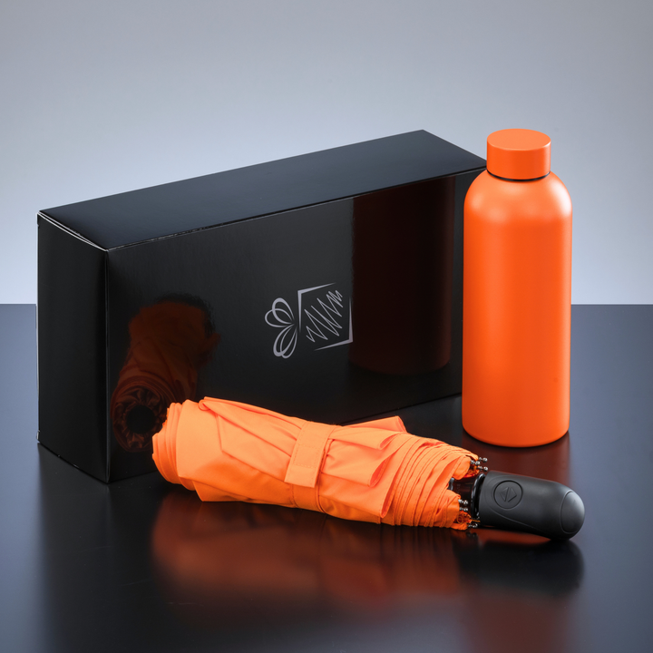 Active Set: thermal water bottle 500 ml & automatic umbrella
