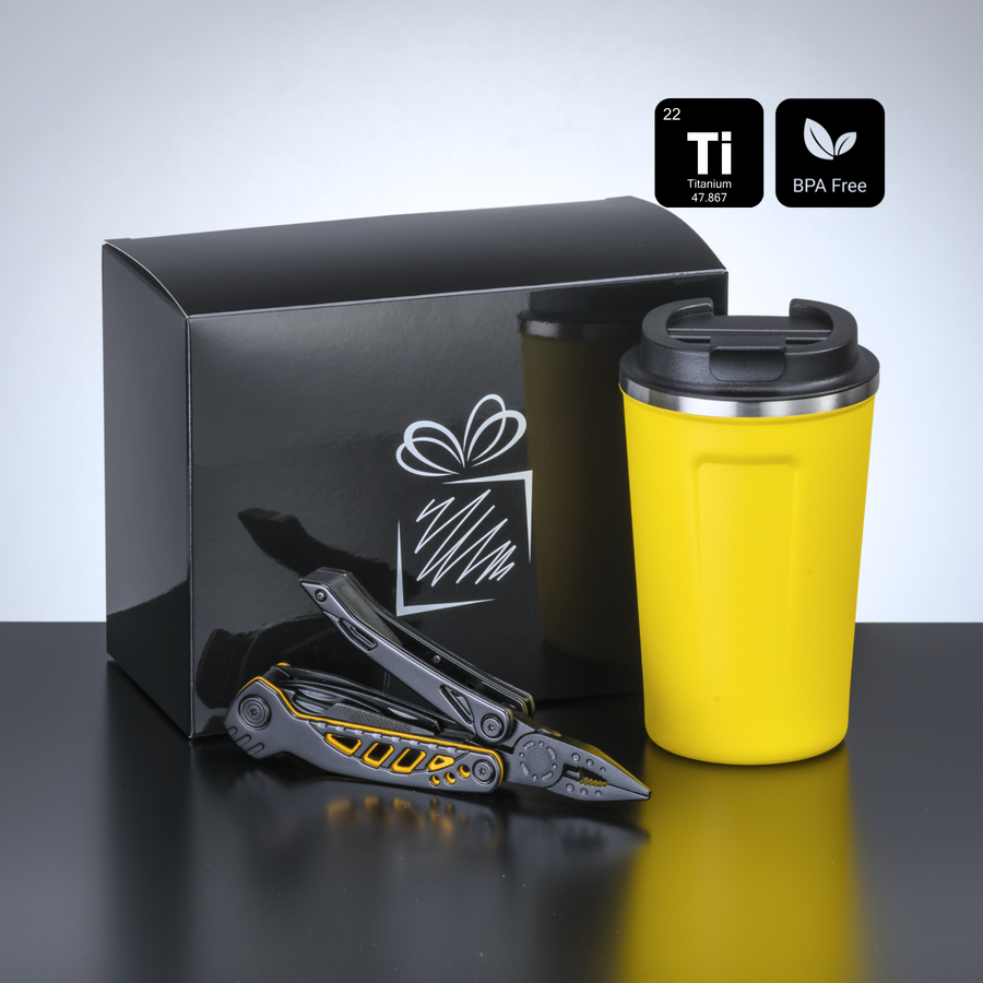 Travel Set II: nordic thermal mug 350 ml and optima multitool