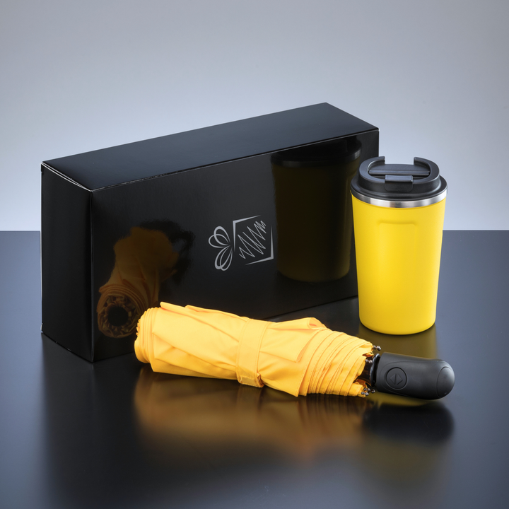 Traveller Set: thermal mug nordic 350 ml & full automatic umbrella