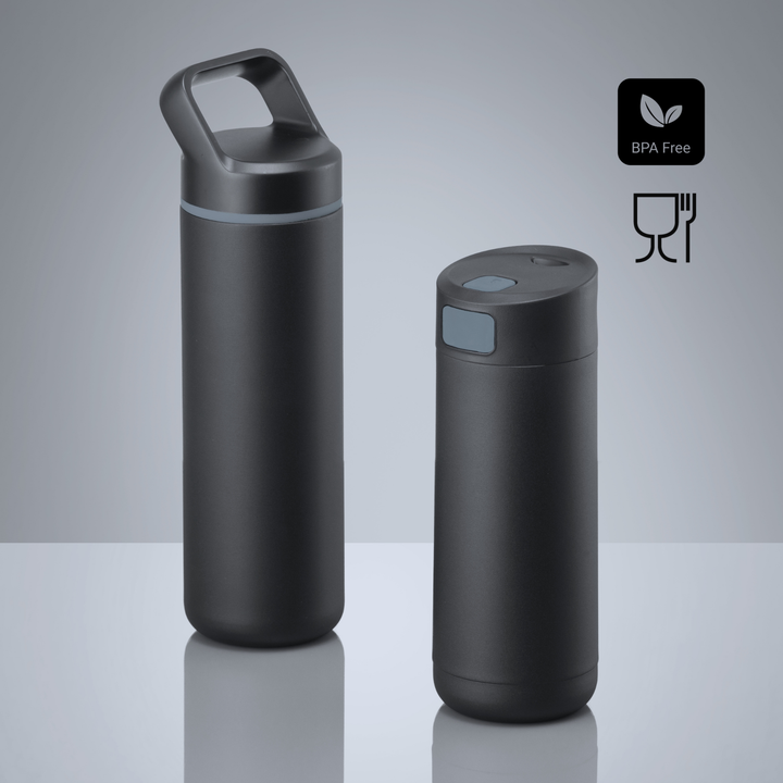 Expedition Set: coffee mug 450 ml & steel water bottle 650 ml