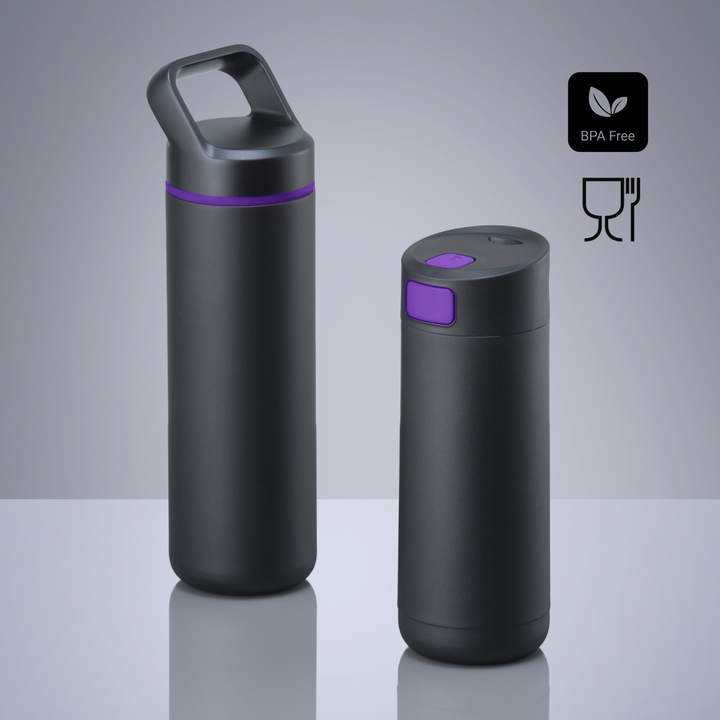 Expedition Set: coffee mug 450 ml & steel water bottle 650 ml