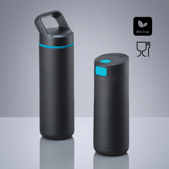 Expedition Set: coffee mug 450 ml & steel water bottle 650 ml