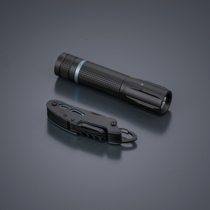 Optima Small Set: pocket knife & flashlight