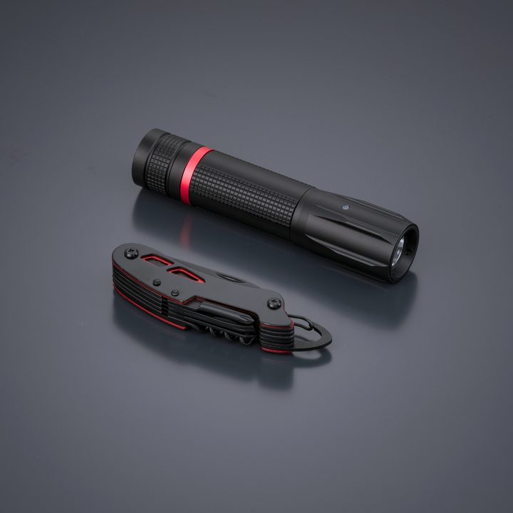 Optima Small Set: pocket knife & flashlight