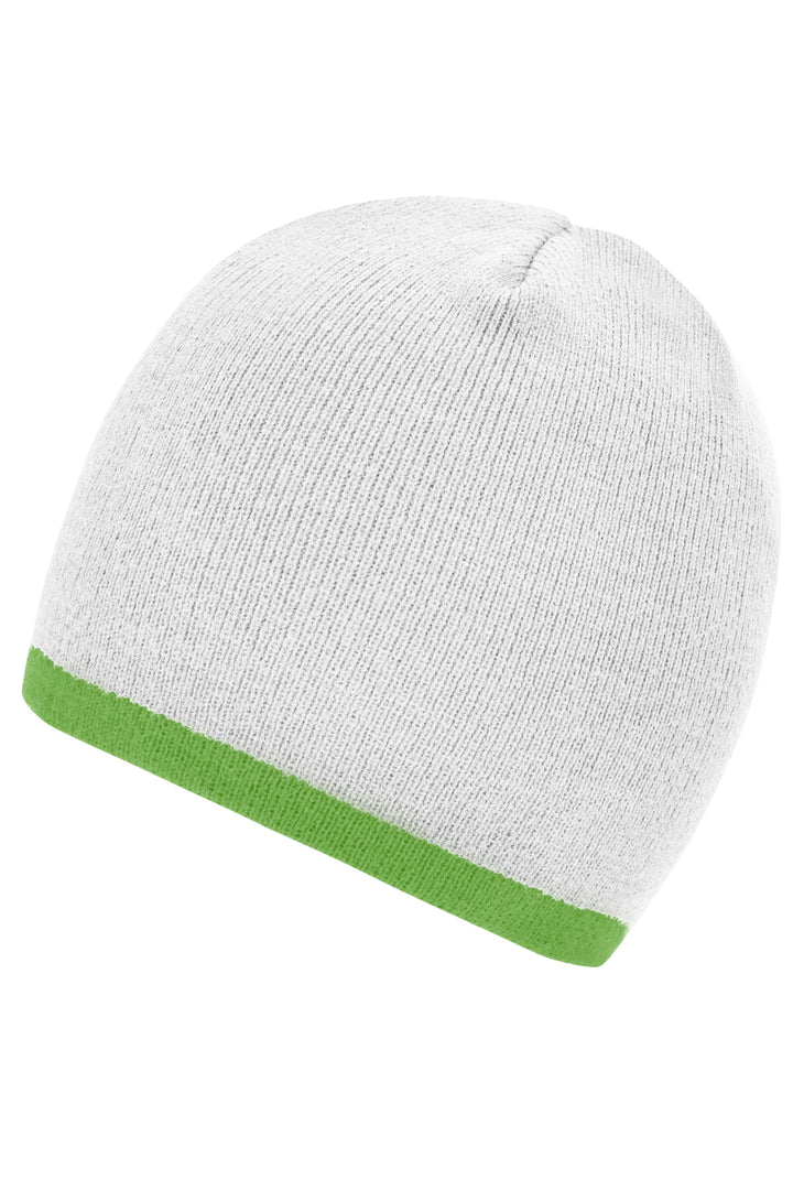 Beanie with contrasting border
