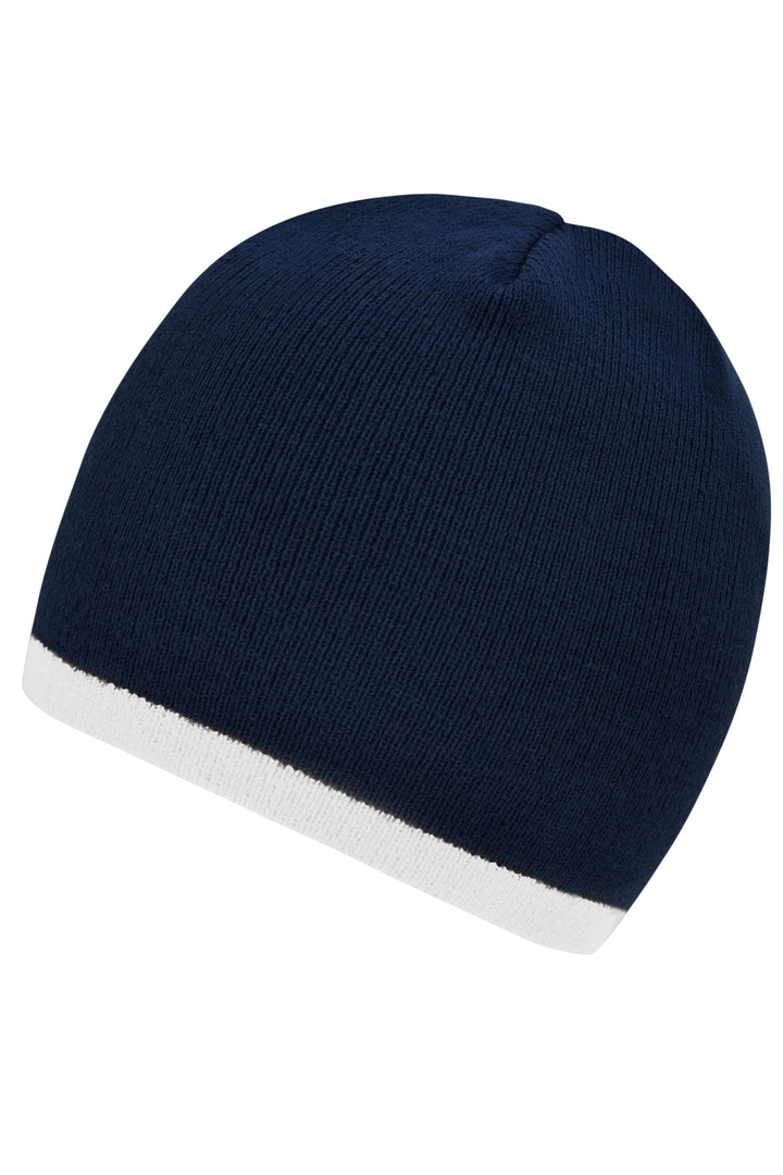 Beanie with contrasting border