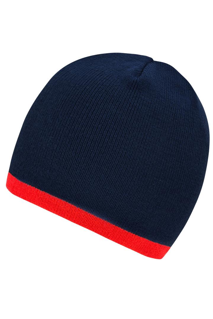 Beanie with contrasting border