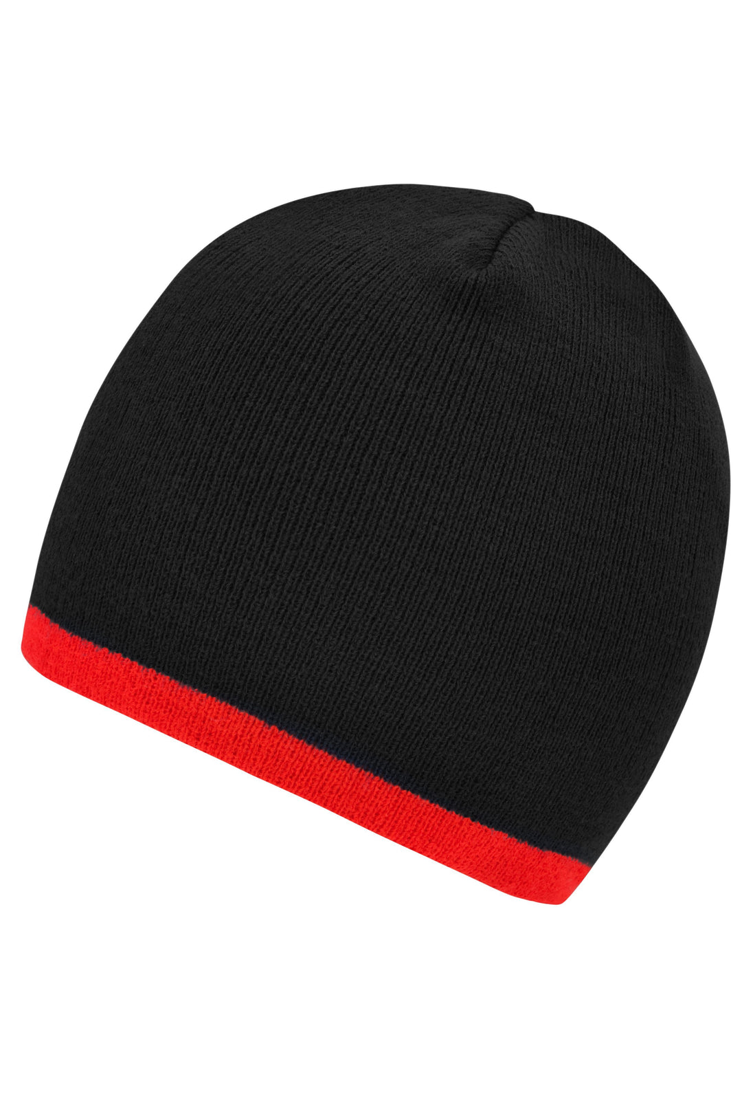 Beanie with contrasting border