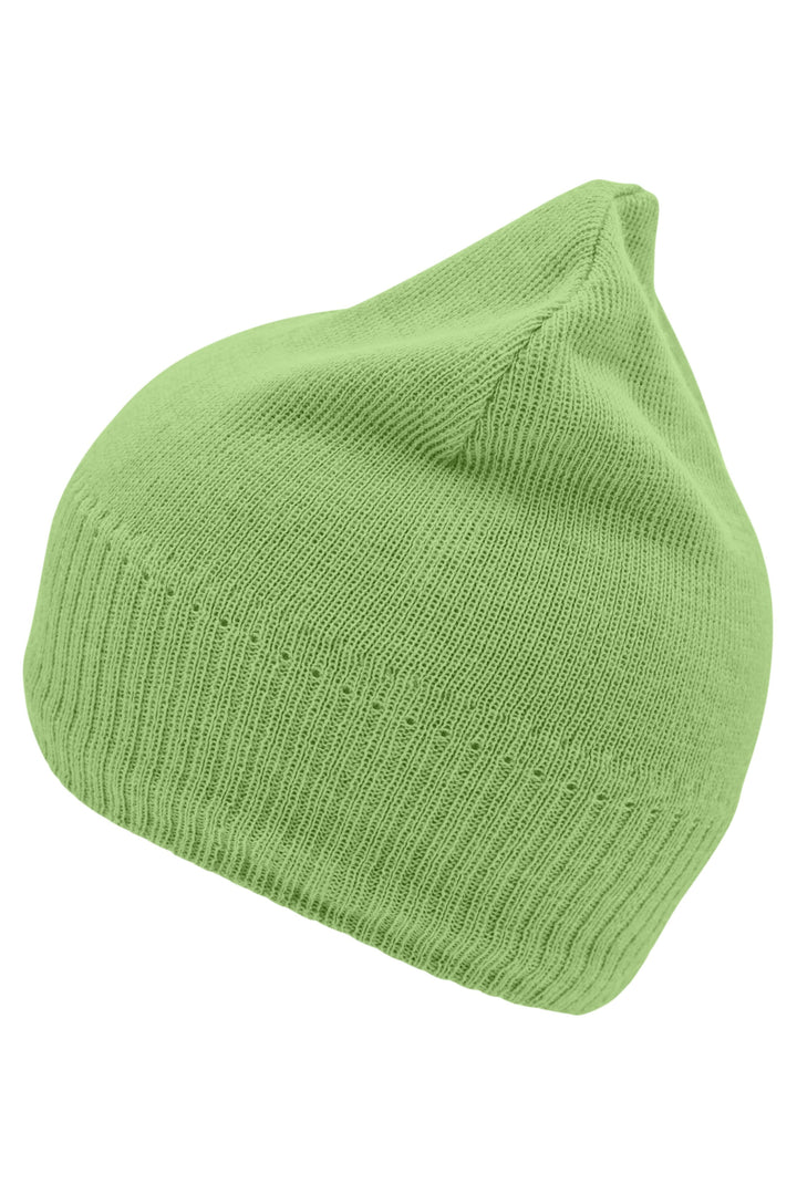 Knitted Beanie with Fleece In