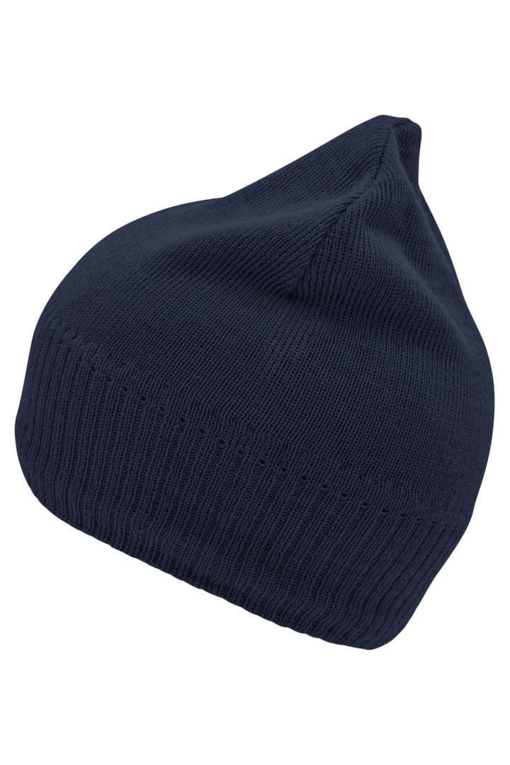 Knitted Beanie with Fleece In