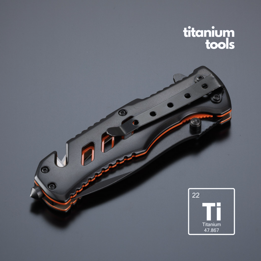 Optima titanium-coated steel emergency knife