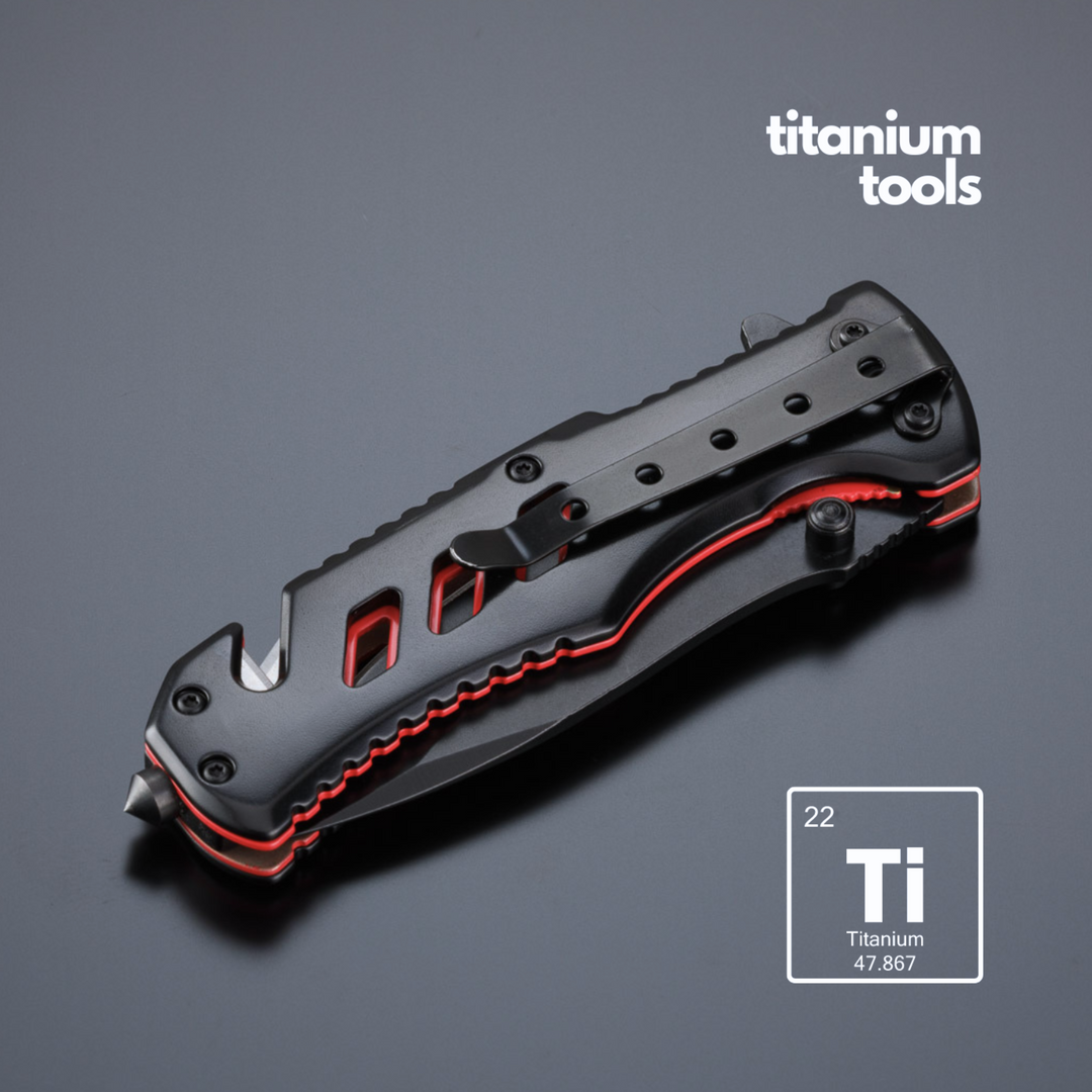 Optima titanium-coated steel emergency knife