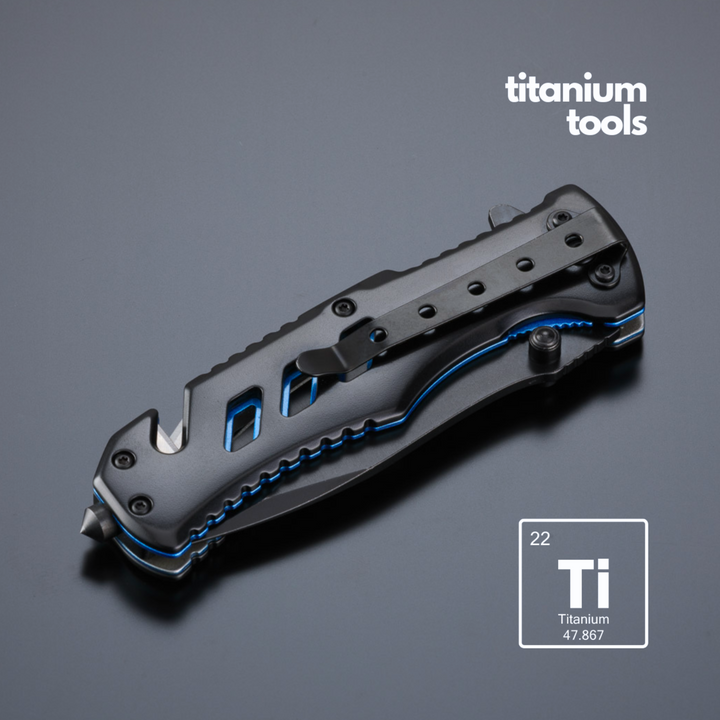 Optima titanium-coated steel emergency knife