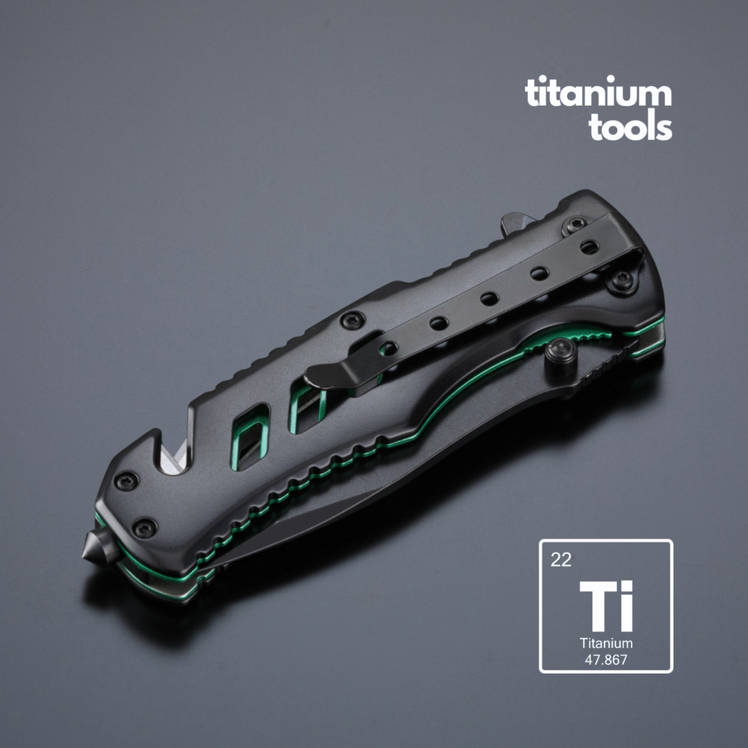 Optima titanium-coated steel emergency knife