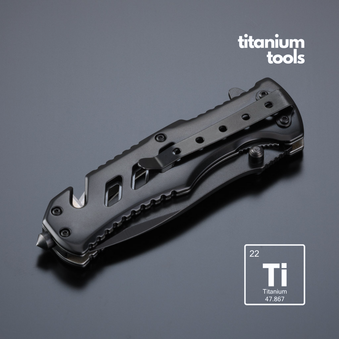 Titanium-Coated Steel Emergency Knife Optima