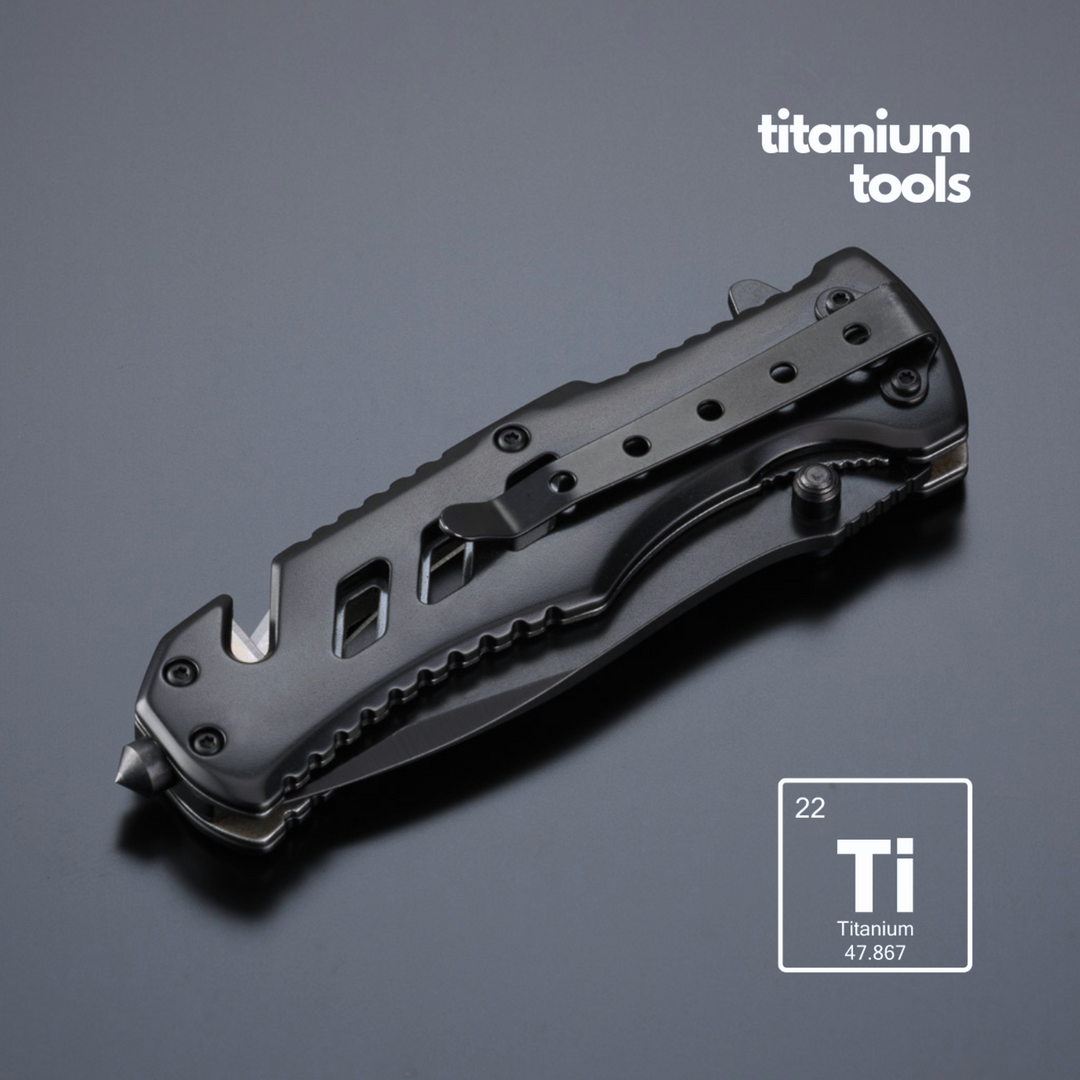 Optima titanium-coated steel emergency knife