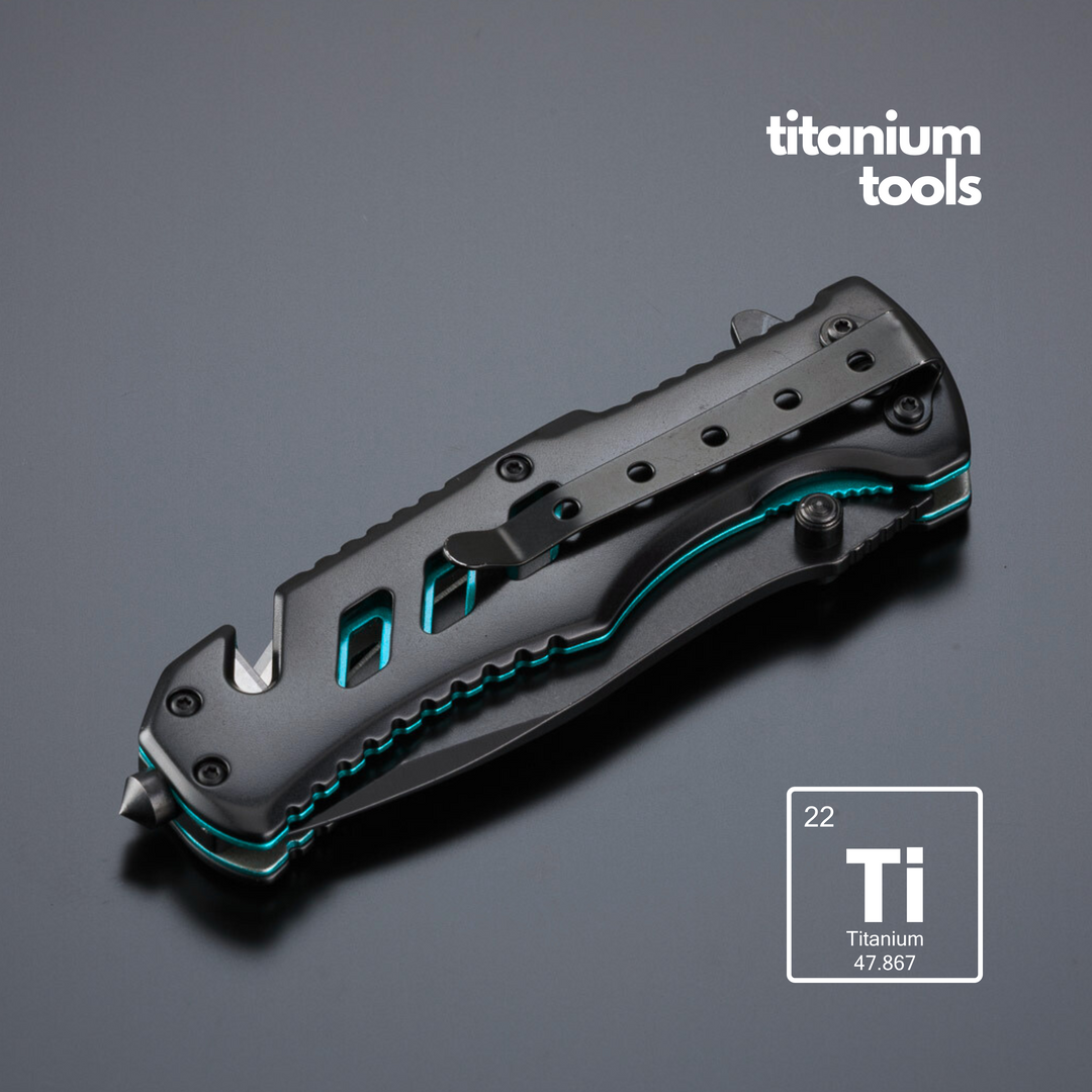 Optima titanium-coated steel emergency knife