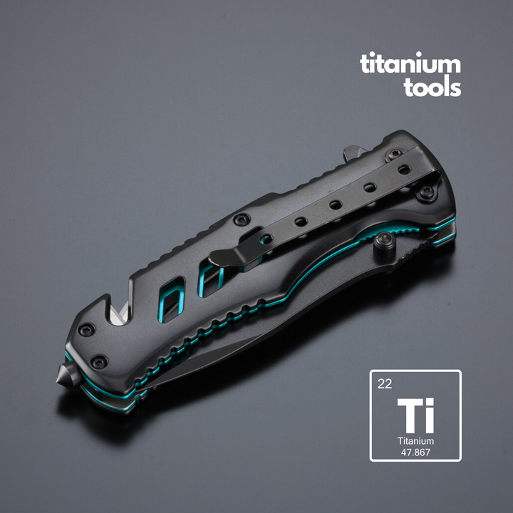 Optima titanium-coated steel emergency knife