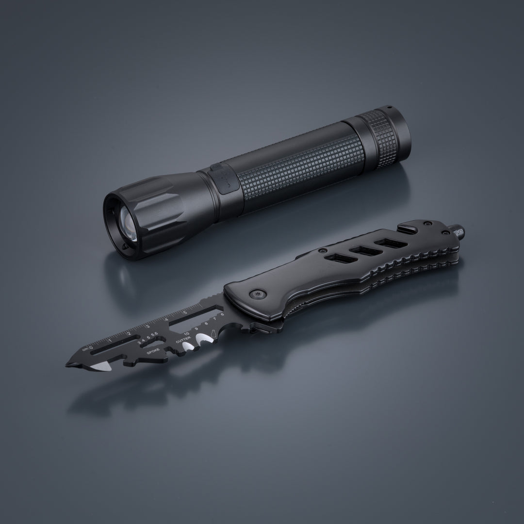 Optima Rescue Set: emergency tool & large flashlight