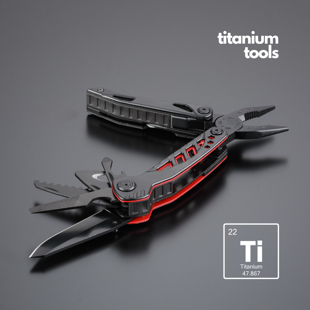 Optima titanium-coated steel multitool